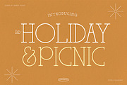 BD Holiday & Picnic, a Slab Serif Font by Brandear Design (Thumbnail 1 of 16)
