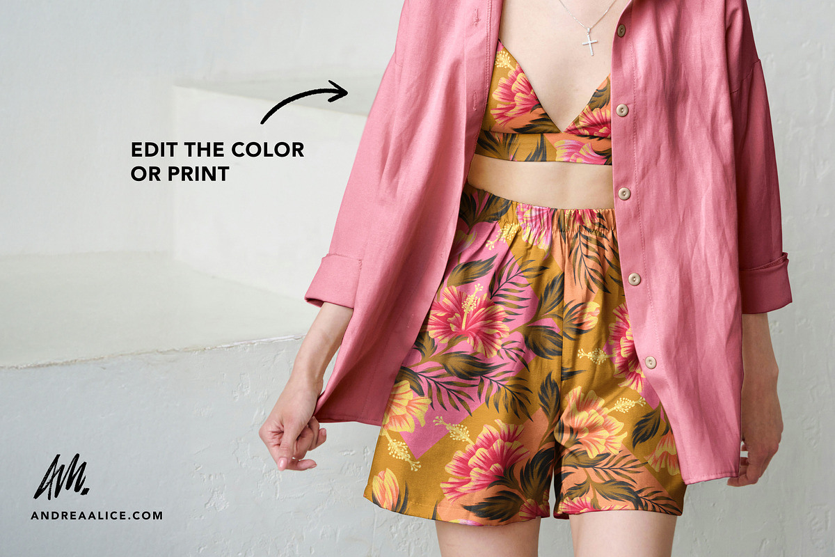Women's Fashion Mockup Full Outfit, a Shirt Mockup by Andrea Muller (Photo 3 of 7)