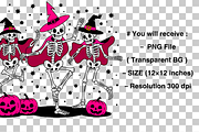 Dancing Skeleton PNG Sublimation, a Graphic by Clipart Bloom (Thumbnail 2 of 2)