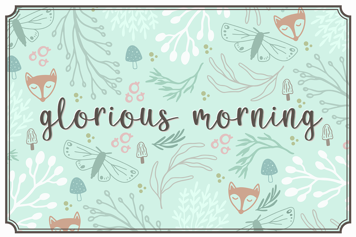 Glorious Morning: A Whimsical Font