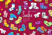 Cute Kawaii Sock, an Object Illustration by Palau (Thumbnail 1 of 12)
