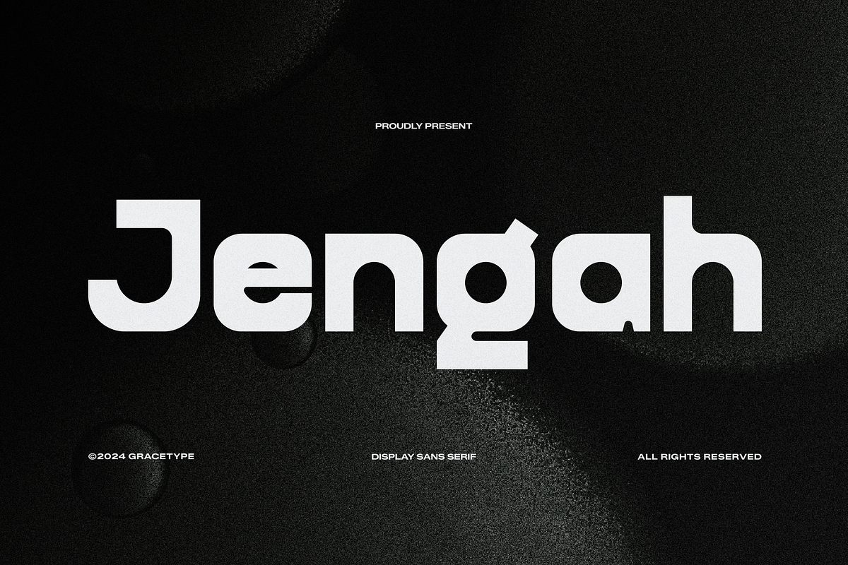 Jengah | Display Sans Serif, a Sans Serif Font by gracetype_studio (Photo 1 of 12)