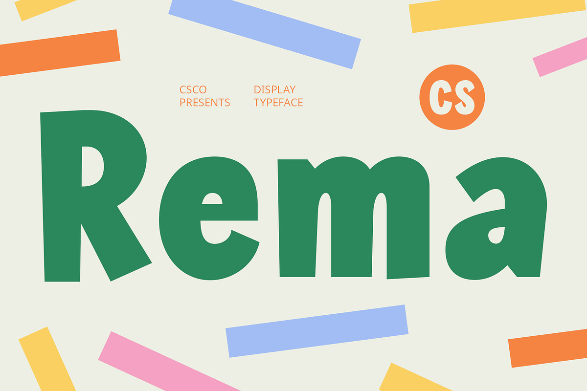 CS Rema – Fun Font, a Sans Serif Font by Craft Supply Co. (Photo 1 of 8)