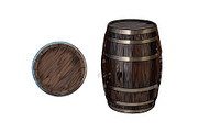 Wooden barrel for wine, an Object Illustration by 3D Tai (Thumbnail 1 of 3)