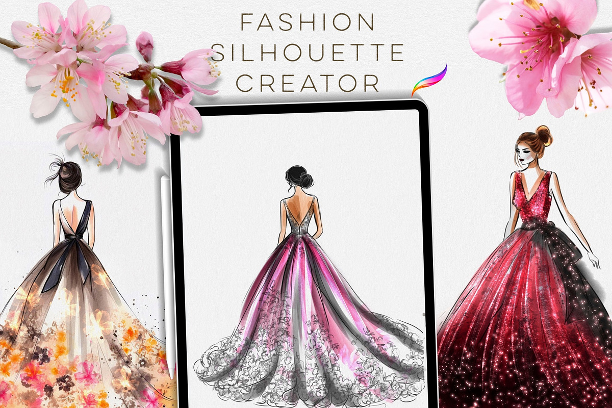 FASHION SILHOUETTE CREATOR Brushes, a Brush Add-On by Warm Cozy Cottage (Photo 3 of 7)