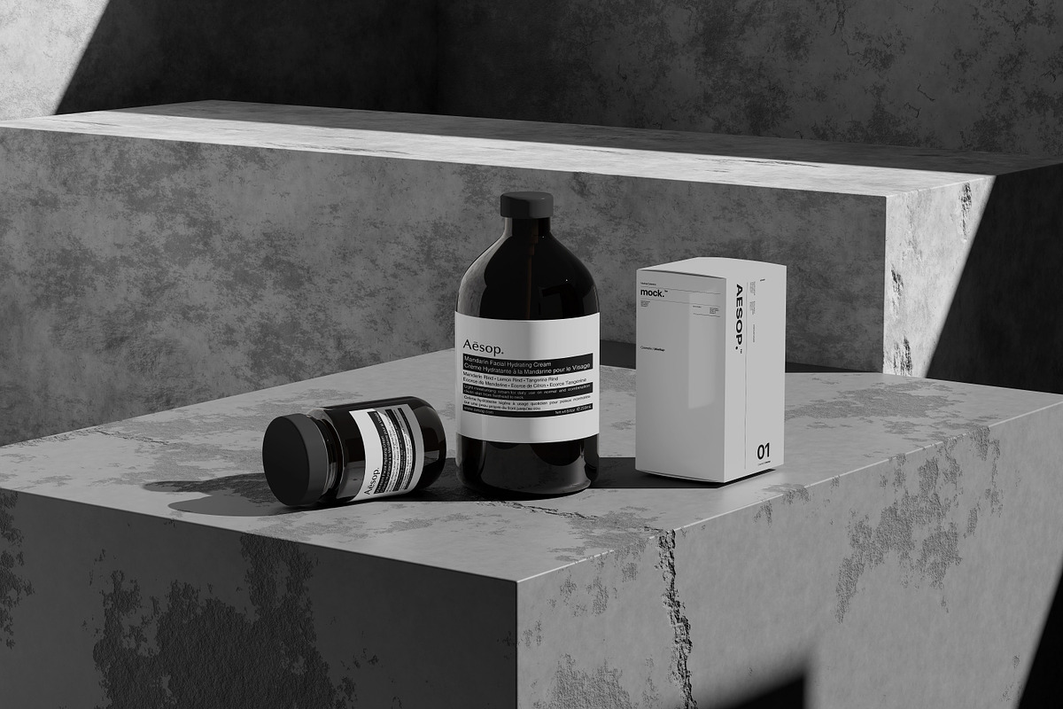 10 PSD Dark Cosmetic Bottle Mockup, a Packaging Mockup by East Gallery (Photo 2 of 11)