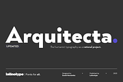 Arquitecta, a Sans Serif Font by Latinotype