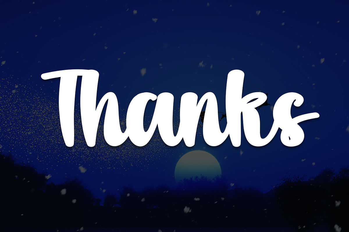 Cute Midnight | Script Font, a Handwritten Font by Scratchones (Photo 8 of 8)