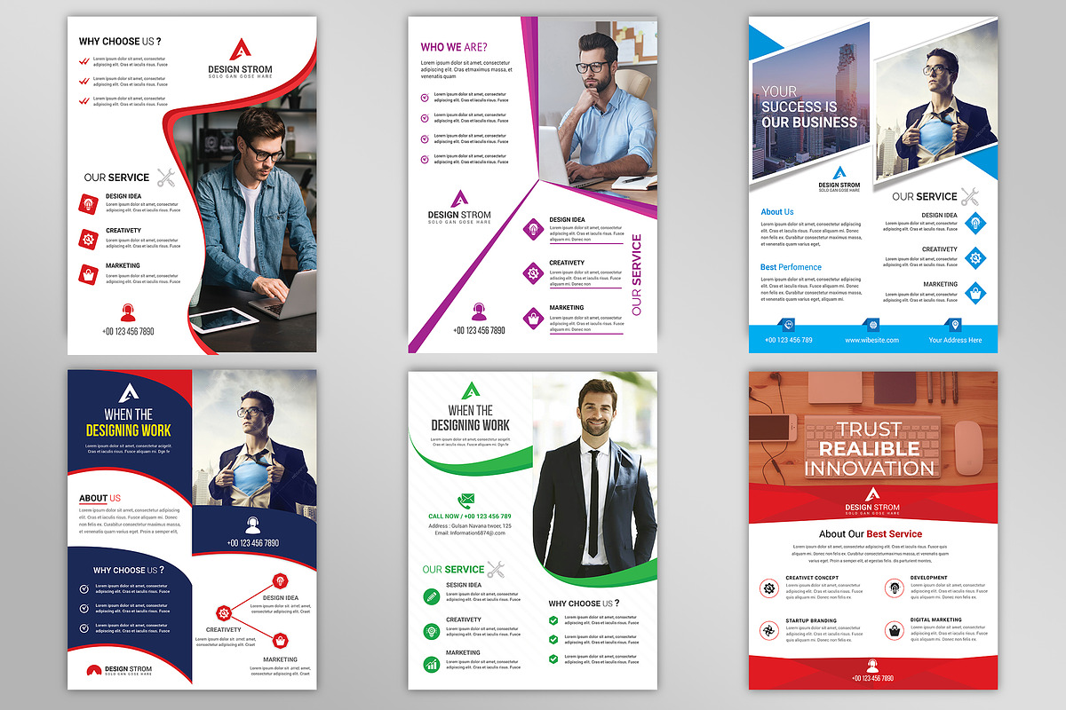 500+ Flyers Mega Bundle 99% OFF, a Flyer Template by Imagine Design Studio (Photo 43 of 98)