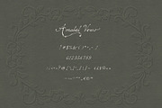Amabel Vows: Romantic Script Font, a Script Font by Mneme (Thumbnail 8 of 9)