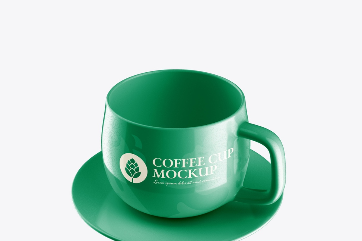 Ceramic Coffee Cup Mockup, an Advertising Mockup by OneVectorStock (Photo 9 of 16)