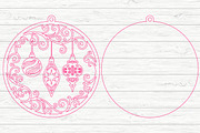 Christmas Ornaments Laser Cut SVG, an Object Graphic by Layerology (Thumbnail 3 of 3)
