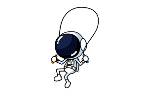 Cute Astronaut Skipping Rope