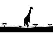 Giraffe Safari Silhouette Vector Bun, an Illustration by Designer_Momina (Thumbnail 16 of 51)