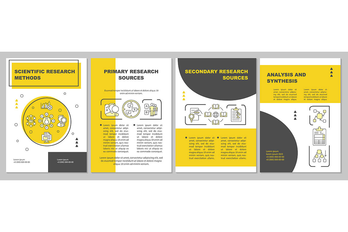 Scientific research methods brochure, a Brochure Template by IMG Visuals