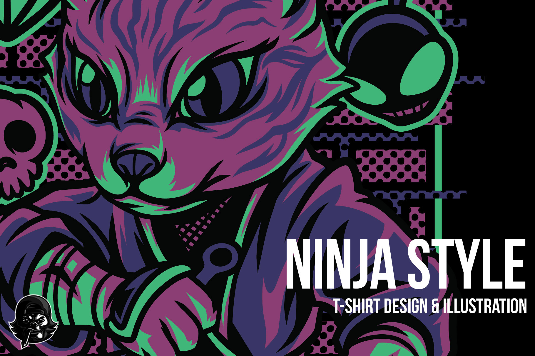 Ninja Style Illustration, an Illustration by badsyxn
