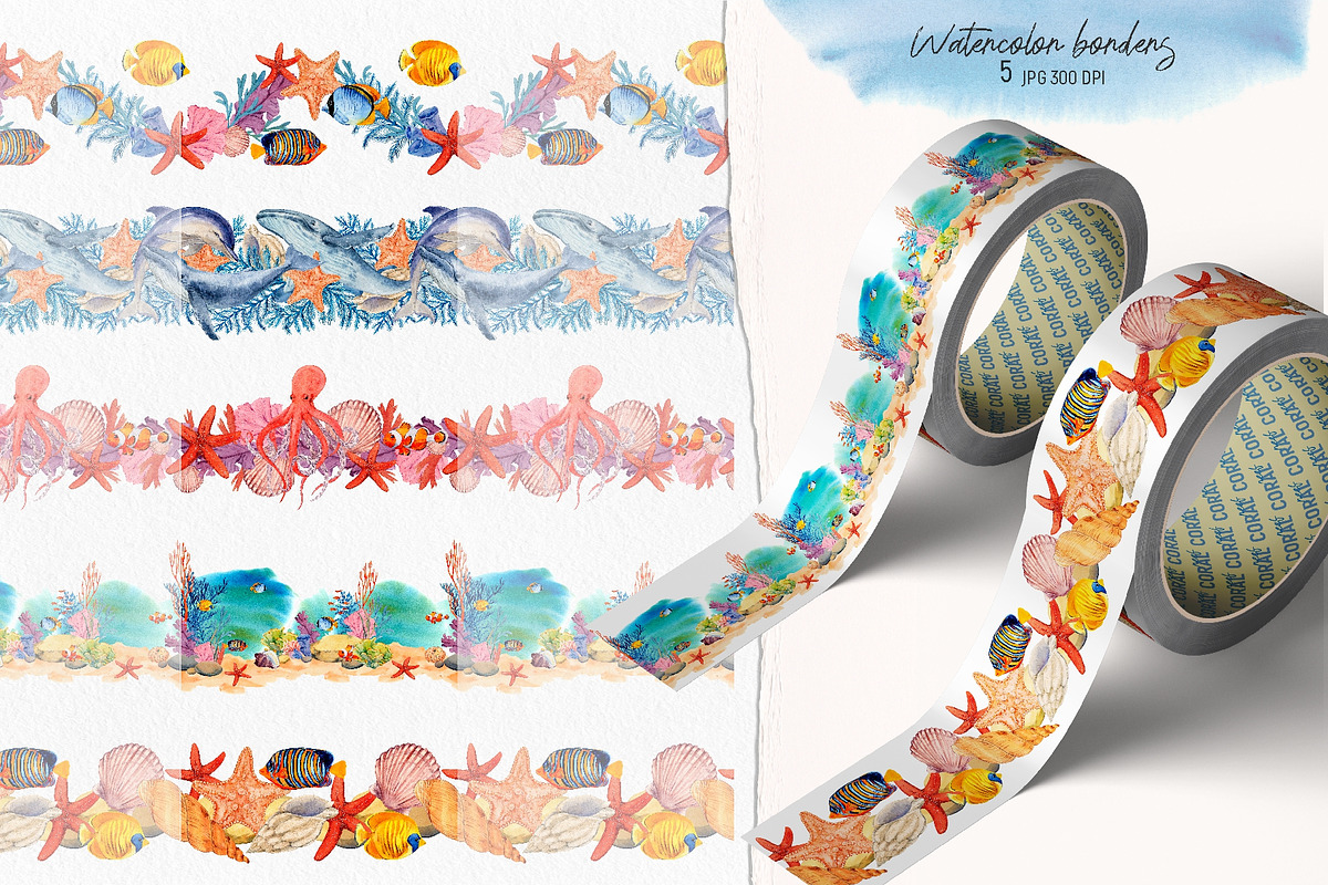 Coral Reef. Watercolor Set, an Illustration by Tata Pilip (Photo 14 of 16)