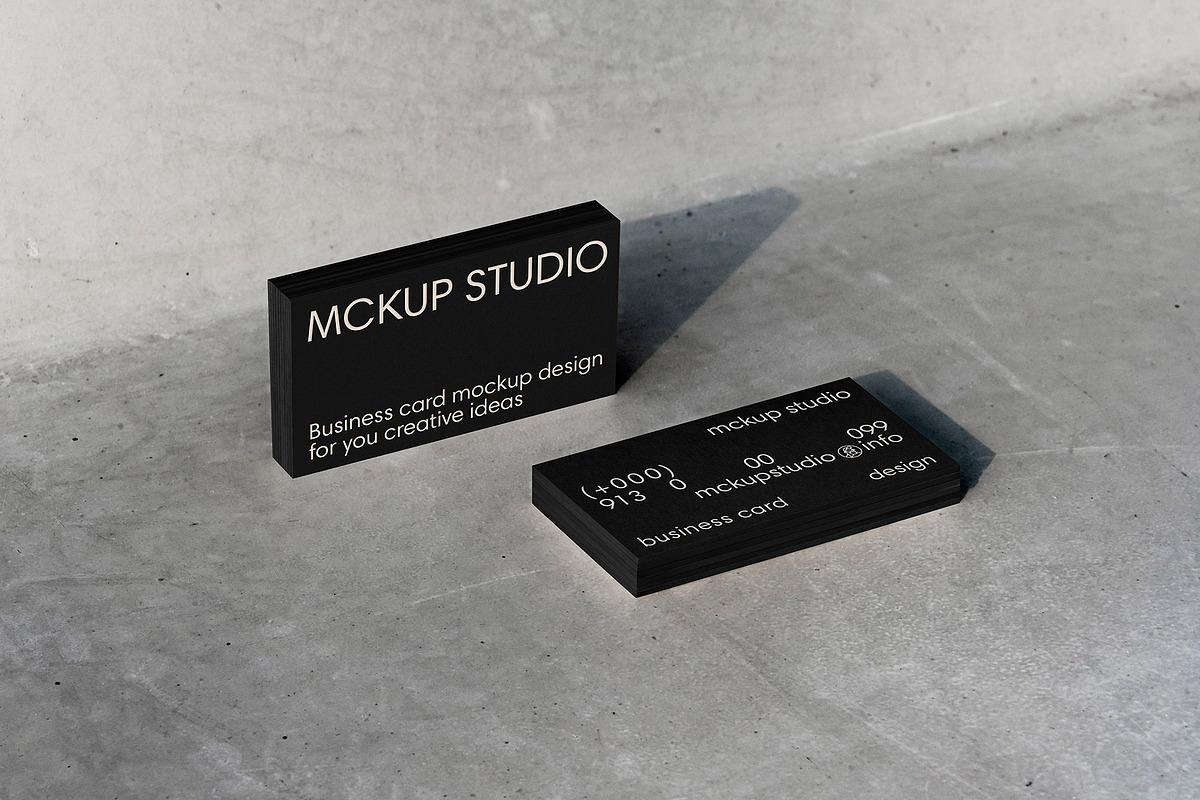 3 Business card mockup, an Advertising Mockup by eezo (Photo 9 of 10)
