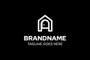 Minimal Letter A Home Logo, a Branding & Logo Template by Pray Art Design Studio (Thumbnail 2 of 2)