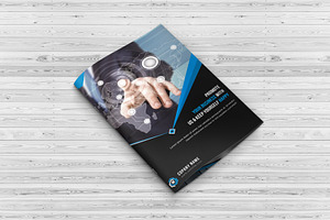 Mockup For Bi-Fold Brochure