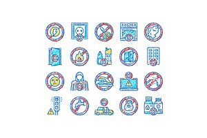 Child Life Safety set Icons hand, an Object Illustration by pikepicture