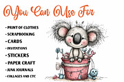 Summer Beach Koala PNG Clipart, an Animal Illustration by CreationArt (Thumbnail 5 of 7)