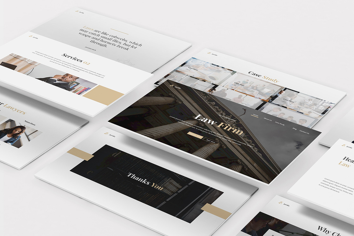 Law Firm Powerpoint Template, a Presentation Template by Formatika Studio