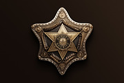 Police / Army / Sheriff Metal Badges, an Object Graphic by Hyperpix Productions (Thumbnail 15 of 21)