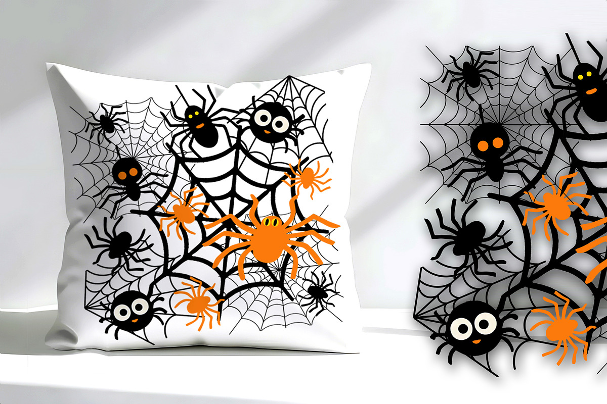 Halloween Web Weaving Party, a Seasonal Illustration by Sharon Schwalbe (Photo 2 of 5)