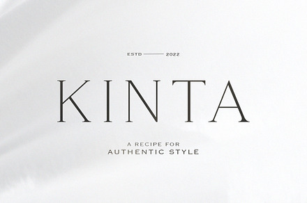 Kinta - Authentic Serif