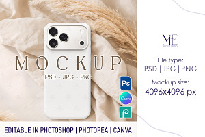 iPhone 17 Case Mockup PSD PNG Smart, a Mockup by Mie Mockup Studio