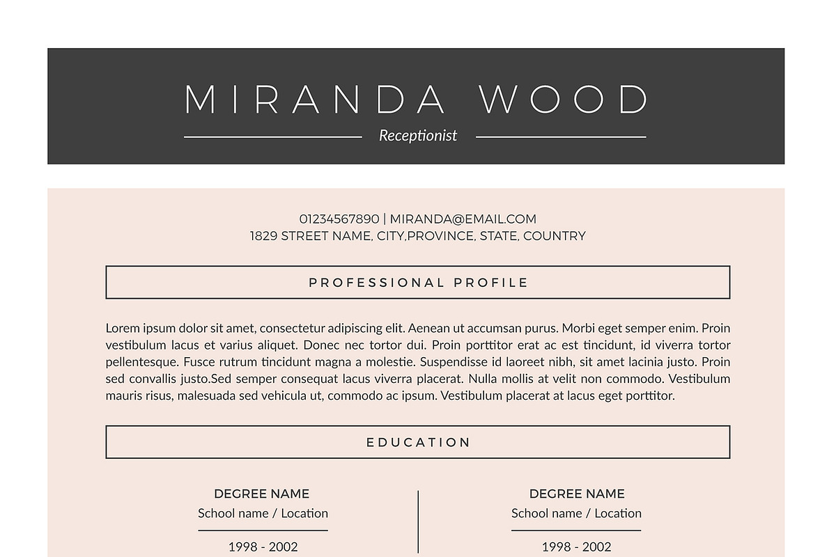 2 Page Resume & Cover Letter, a Resume Template by Glowing Pieces (Photo 5 of 5)