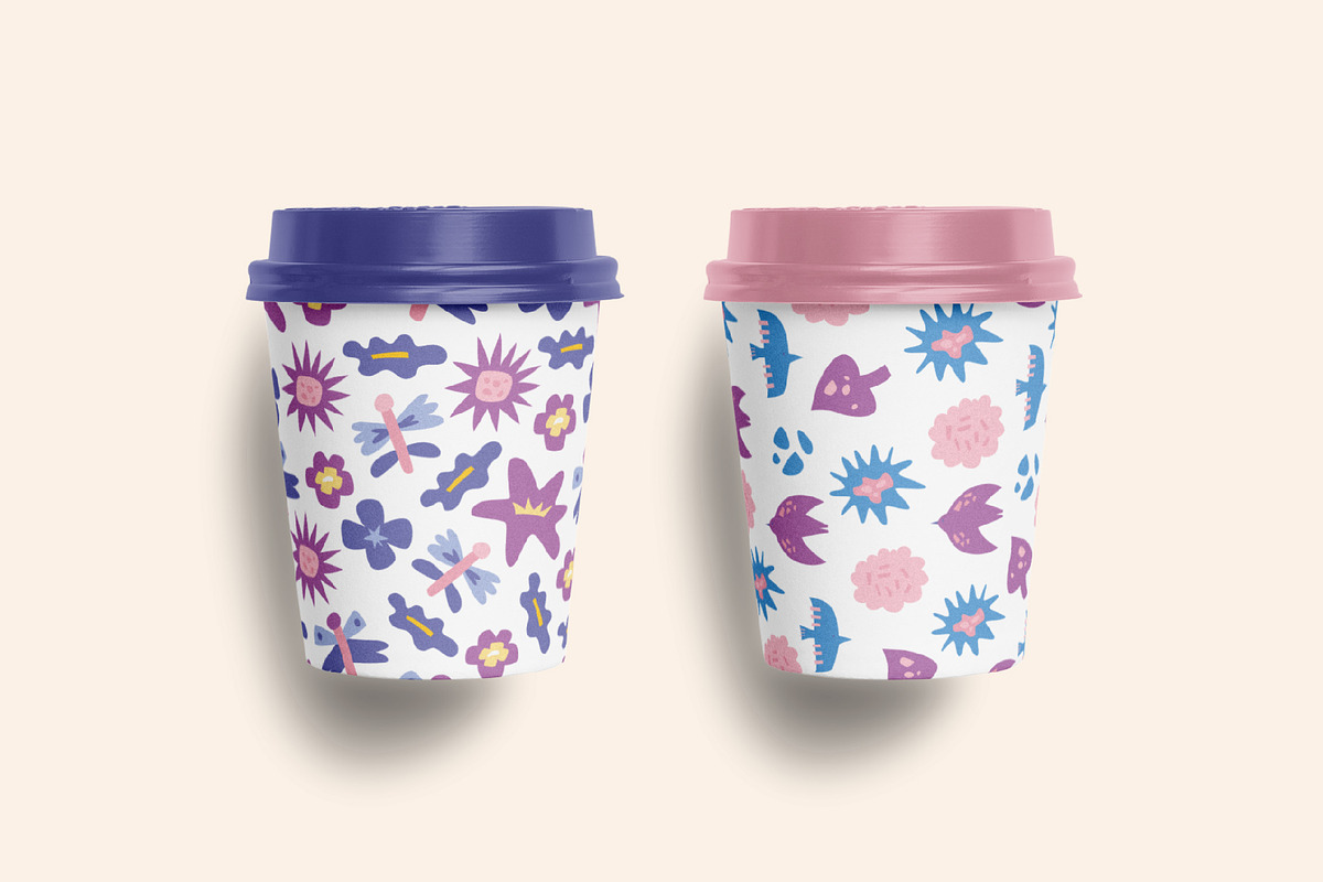 Spring Garden | Clipart + patterns, a Decorative Illustration by katieromanoff_art (Photo 14 of 19)