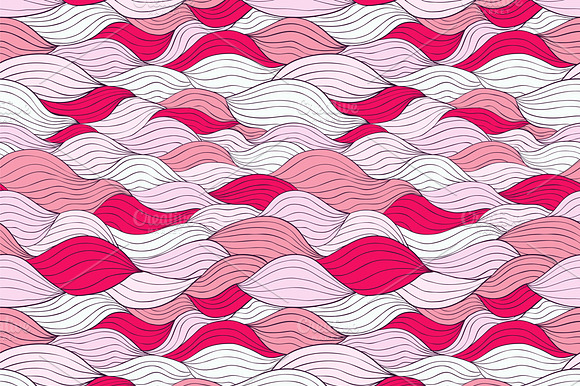 Wavy Vector Seamless Pattern