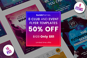 50%OFF 8 Club and Event Flyer Bundle, a Flyer Template by Bundo Themes (Thumbnail 1 of 10)