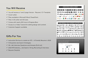 ATS Resume CV Word & PowerPoint - 6