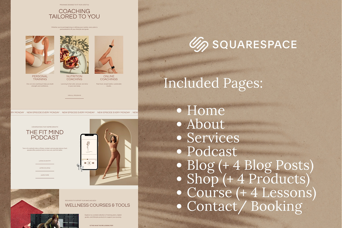 Squarespace Template Fitness Coaches, a Squarespace Template by Sofia Designs (Photo 3 of 9)