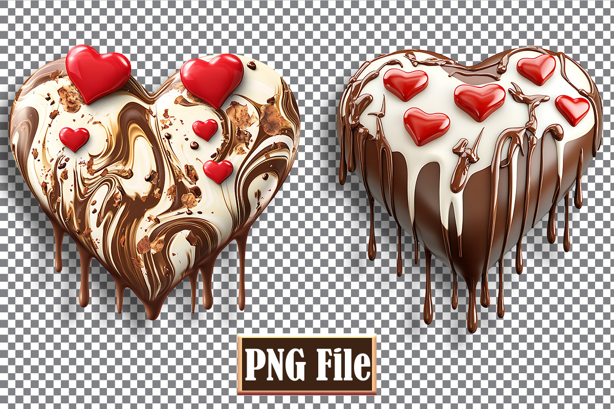 Chocolate Heart Clipart Bundle, a Person Illustration by protabsorkar11 (Photo 5 of 5)
