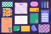 250+ Funky Digital Planner Kit, a Decorative Illustration by IuliiaSavko (Thumbnail 3 of 22)