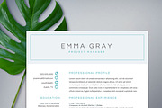 Modern Resume Template for Word, a Resume Template by SharpResumeFoundry (Thumbnail 4 of 6)