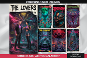 Cyberpunk Tarot Deck Digital Tarot, an Object Illustration by Mugio (Thumbnail 1 of 4)