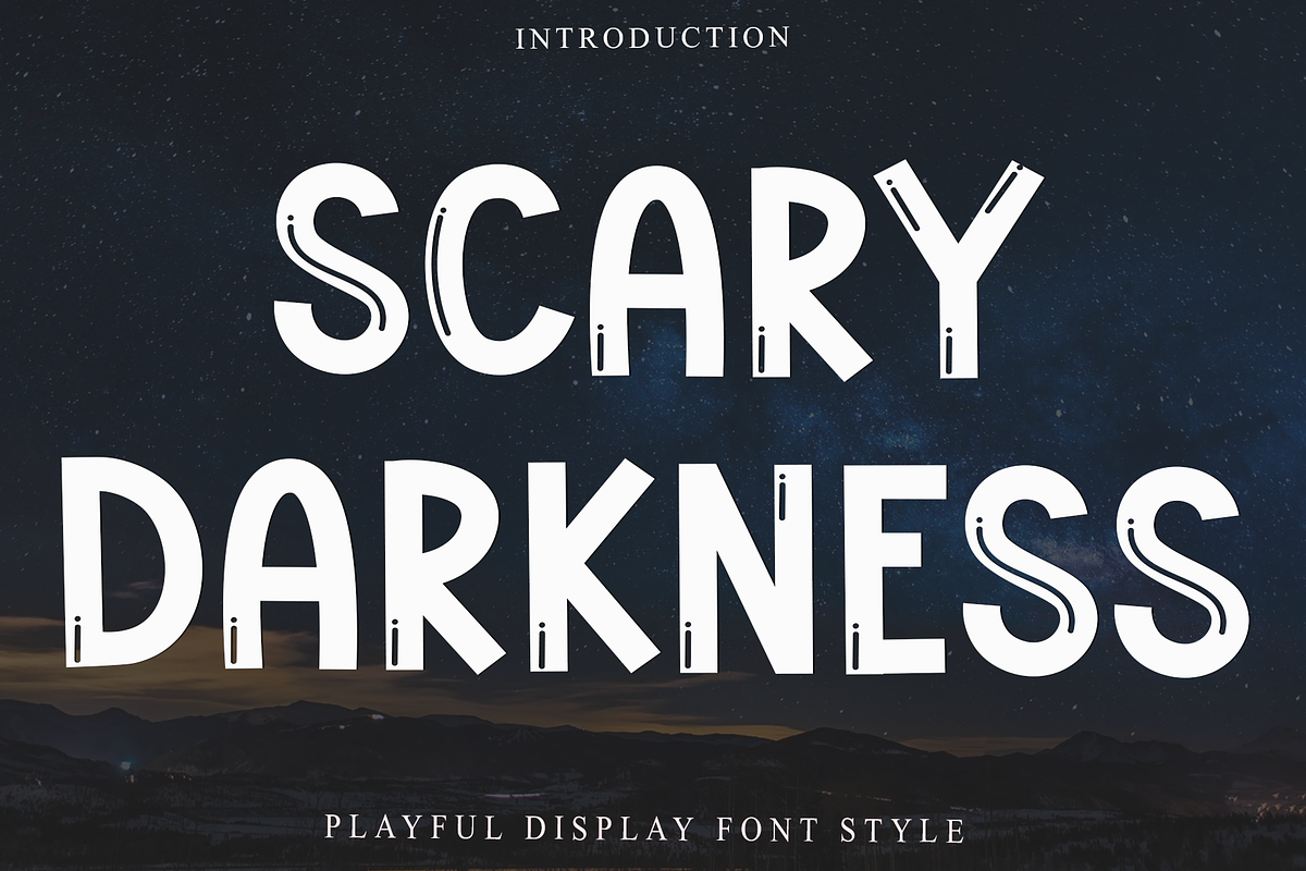 Scary Darkness, a Serif Font by InermediaSTUDIO (Photo 1 of 8)