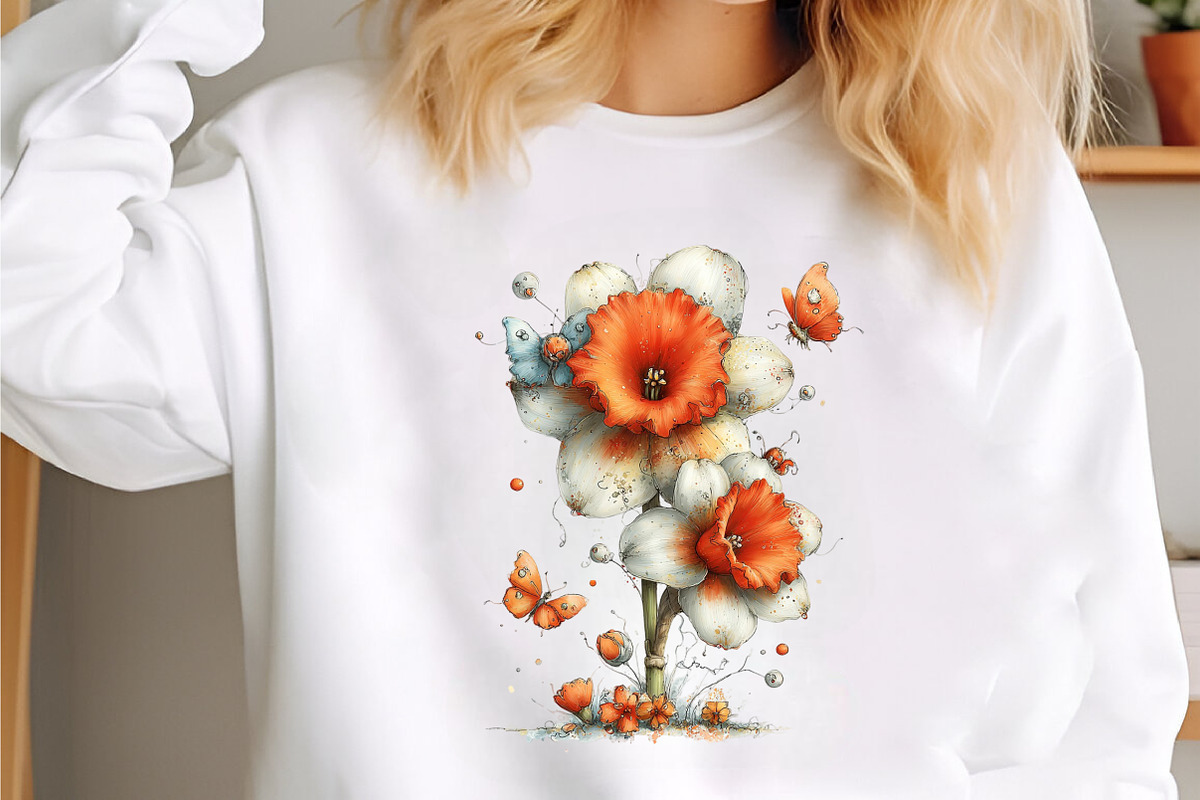Whimsical Spring Flower Clipart, an Illustration by designcity5 (Photo 5 of 5)