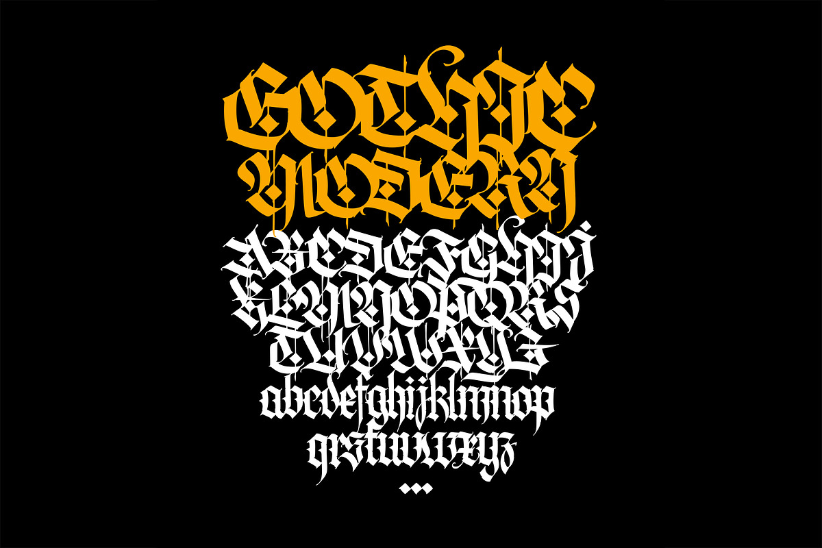 Gothic vector letters, an Object Graphic by GeekClick (Photo 1 of 7)