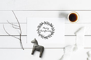 Snowy Christmas script & font logos, a Script Font by Tabita's shop (Thumbnail 11 of 11)
