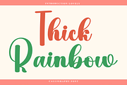 Thick Rainbow, a Handwritten Font by InermediaSTUDIO (Thumbnail 1 of 8)