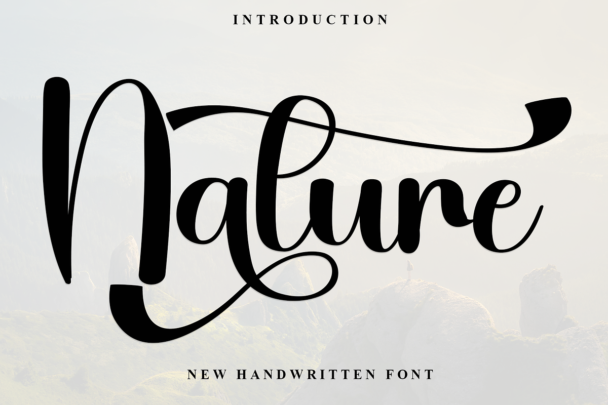 Nature, a Handwritten Font by FreshTypeINK (Photo 1 of 8)