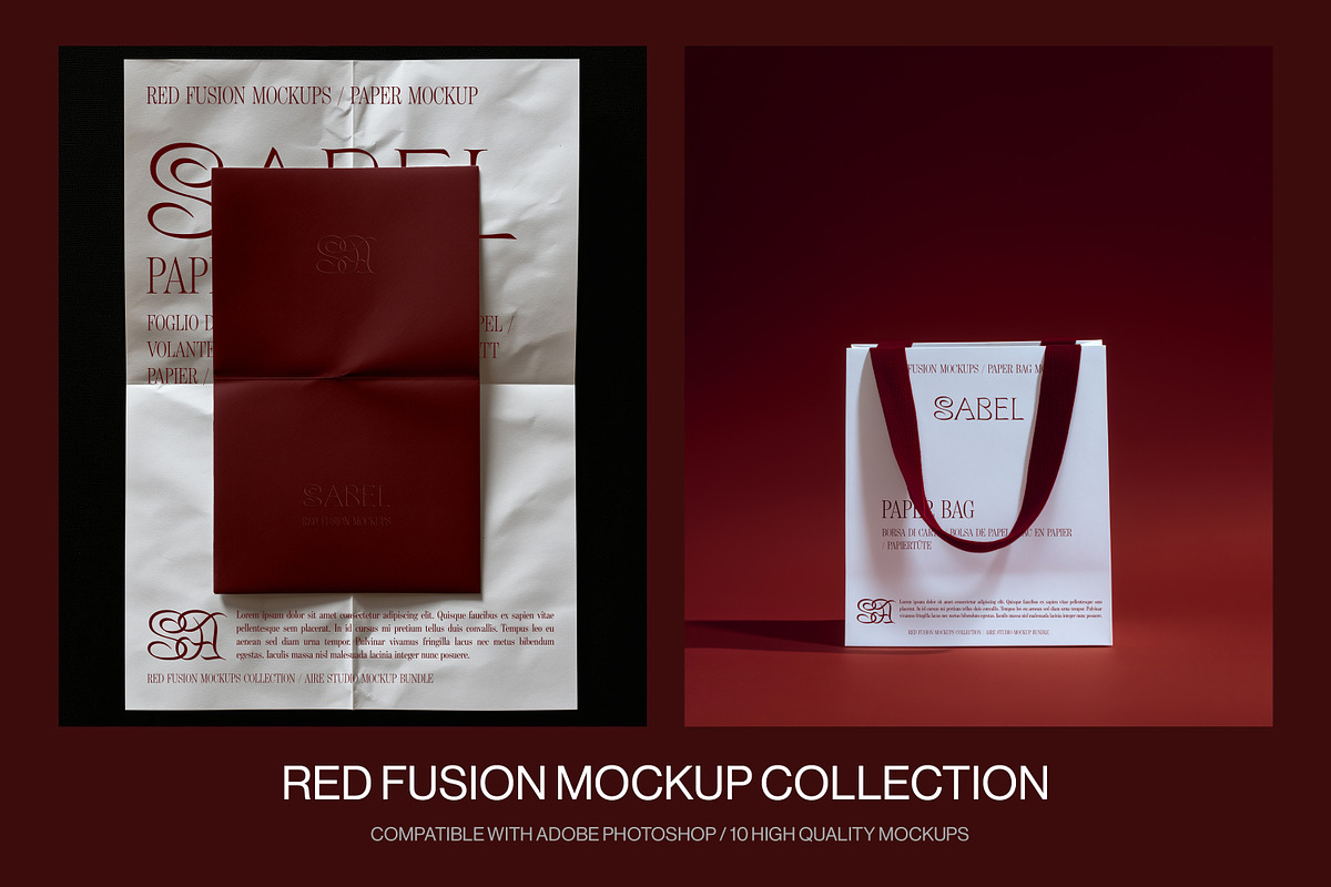 Sabel Branding Stationery Mockups, a Mockup by Aire Studio (Photo 3 of 7)