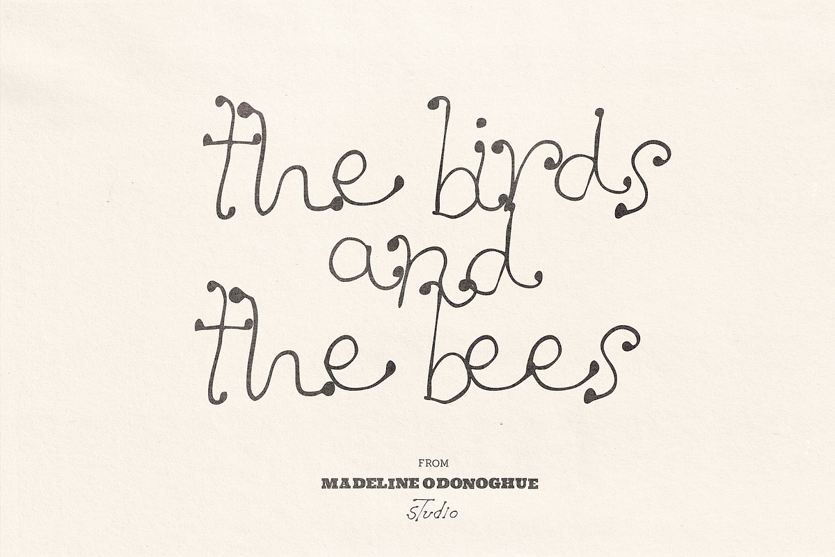 Dandelion Hand Drawn Font, a Handwritten Font by Madeline ODonoghue Design (Photo 8 of 11)