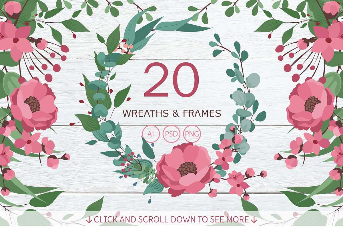 Wedding Floral Bundle, an Object Graphic by Free-PSD-Templates (Photo 2 of 4)